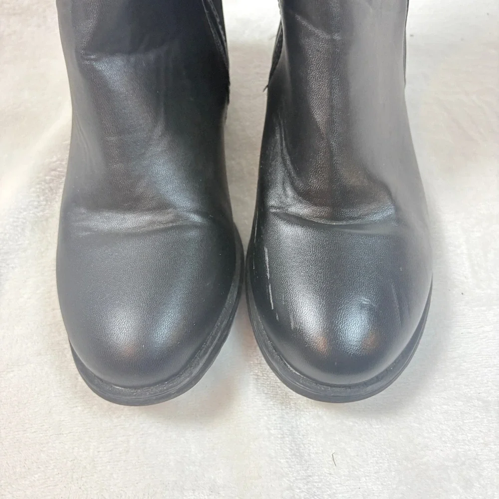 Stuart Weitzman 5050‎ Boot Kids Size 4 Black Good Tall Knee High Stretch Zip